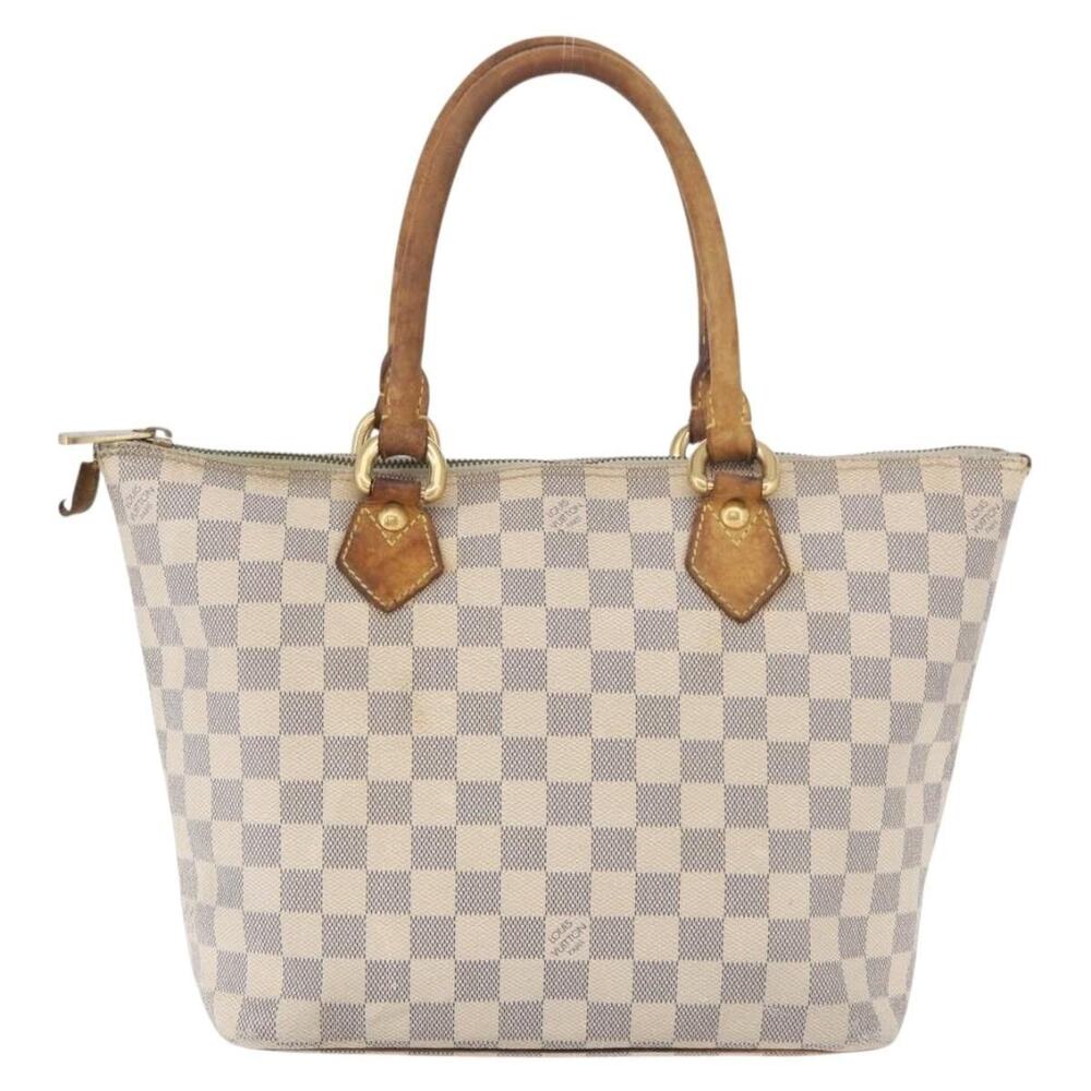 Louis Vuitton Damier Azur Saleya PM Tote Bag White